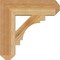Ekena Millwork Merced Craftsman Rough Sawn Bracket, Western Red Cedar, 4"W x 16"D x 16"H BKT04X16X16MRC04RWR - alternate 4